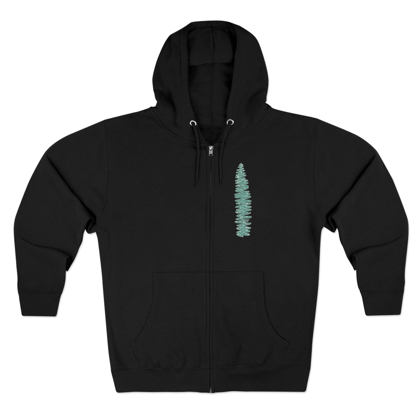 Green Fern, Forest Bathing Unisex Zip Hoodie, THE STORE, by avalove