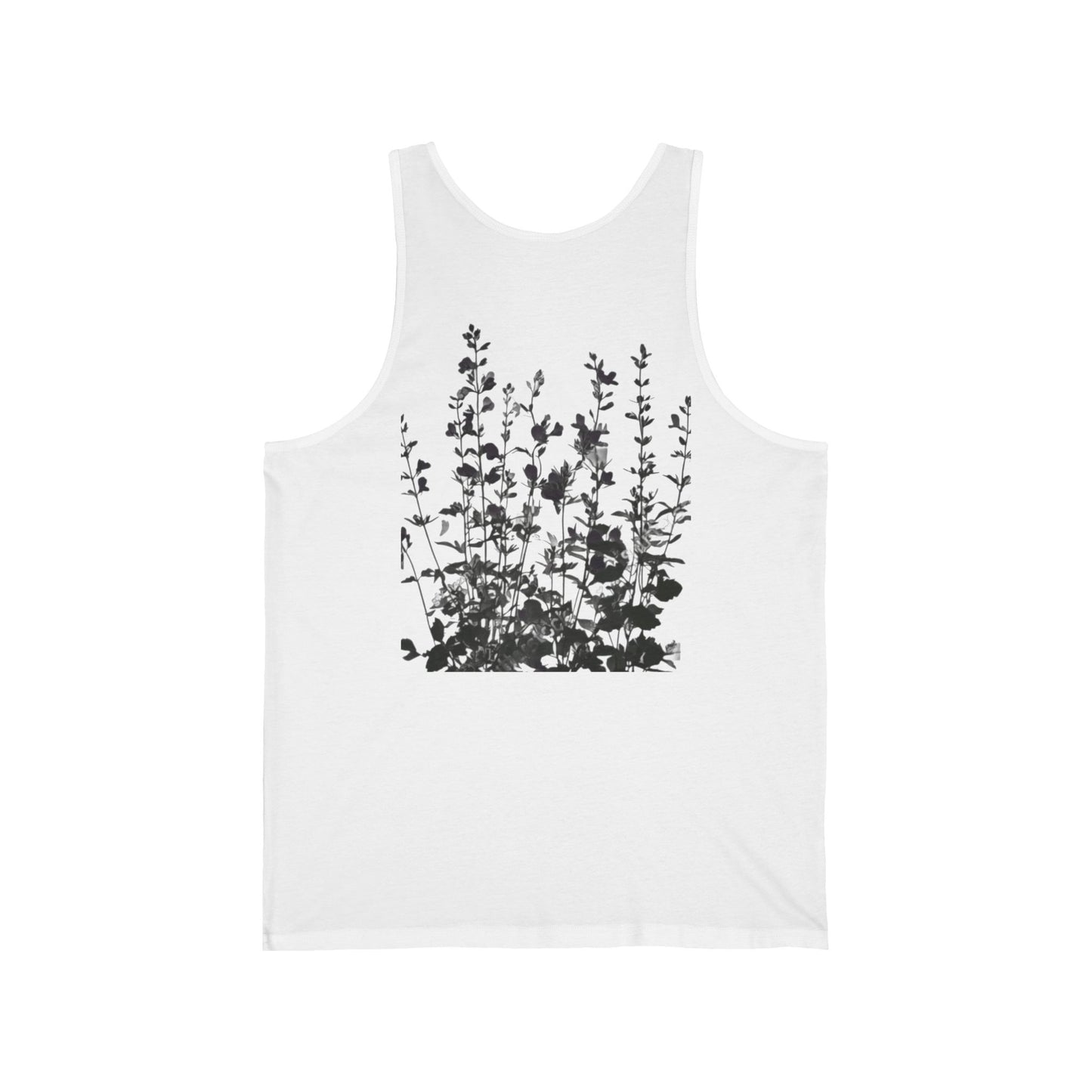 Black Wildflower Botanical Silhouette Tank Top —THE STORE BY AVALOVE