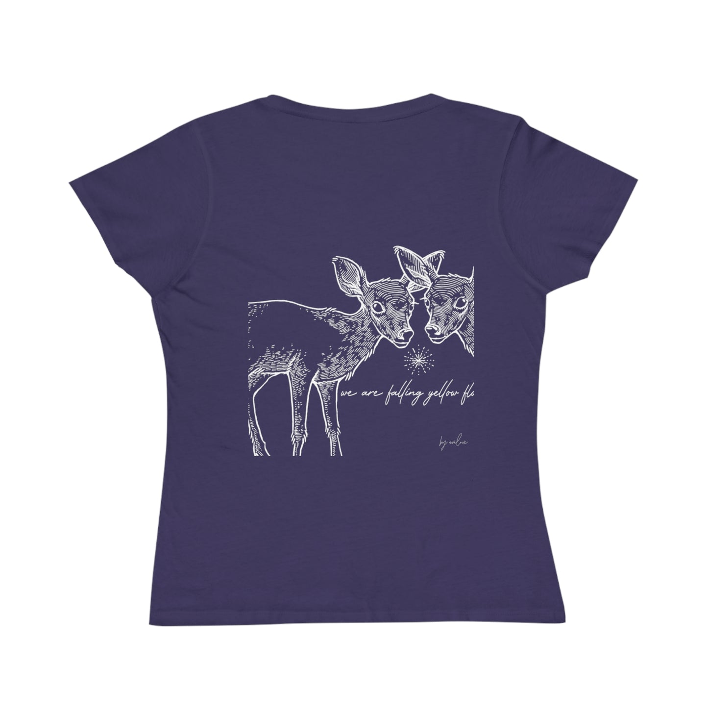 Two Deer, We are Falling Flowers Women's Organic Tee