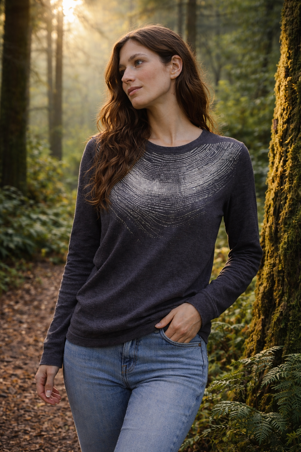 Wood Cut Fleecy Sweater-Limited Edition