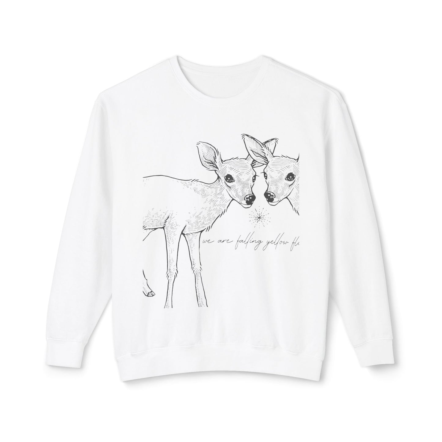 Two Deer: We are Falling Flowers Sweatshirt, Unisex- THE STORE by avalove