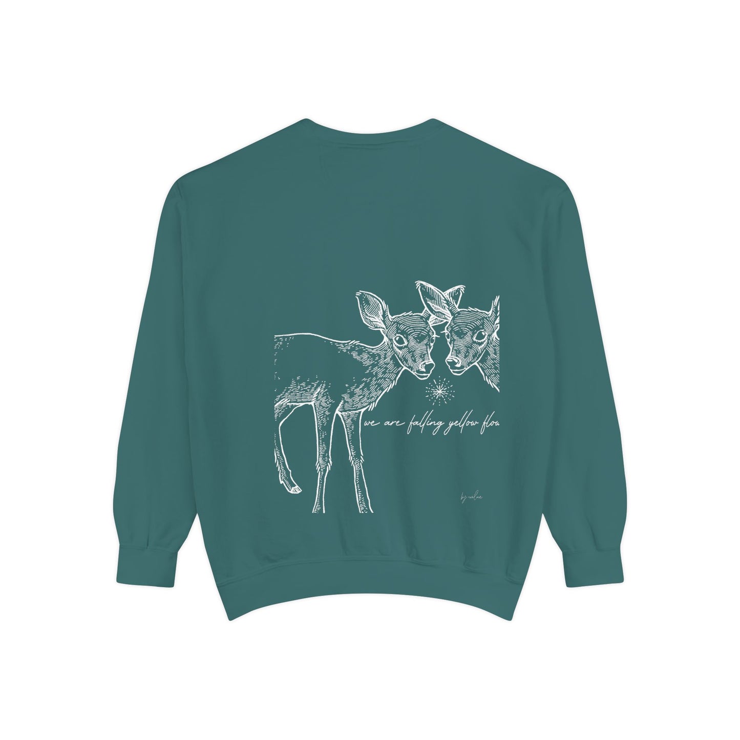 Two Deer Classic Garment-Dyed Sweatshirt- UNISEX