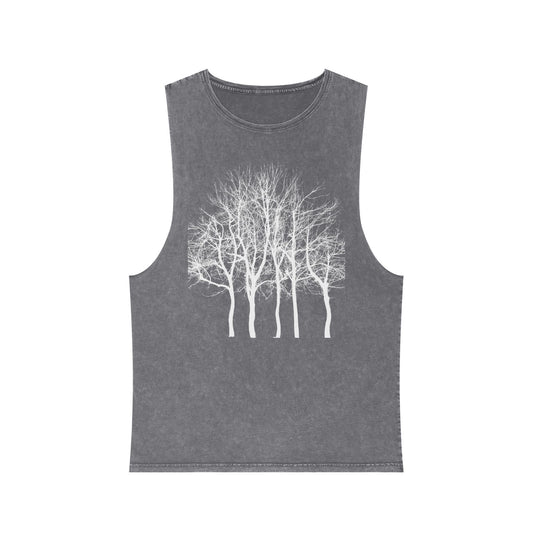 Fairytale Trees Unisex Stonewash Tank Top- The Store by avalove