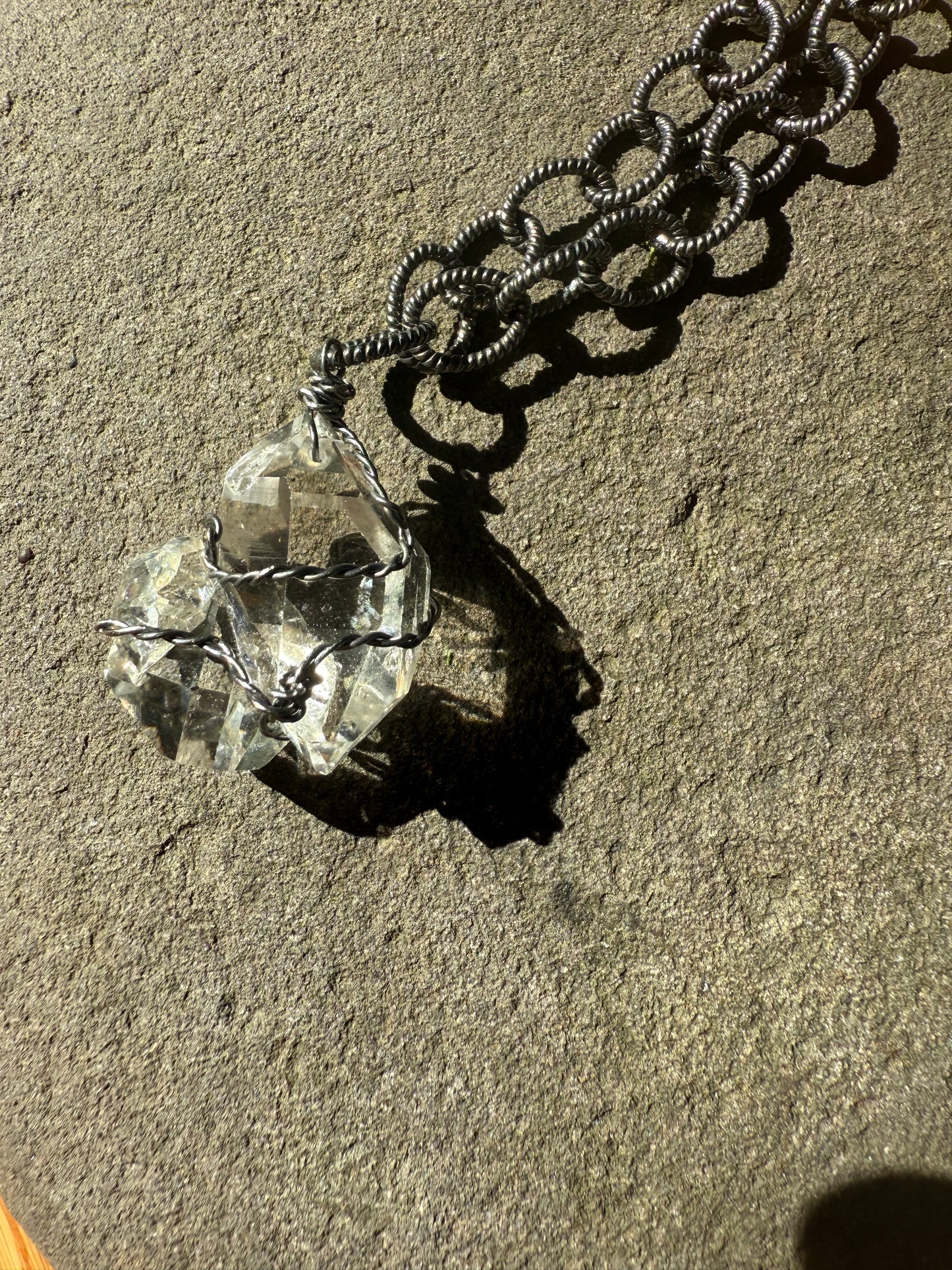 Herkimer Diamond Talisman: Soul Mates with manifestation crystal