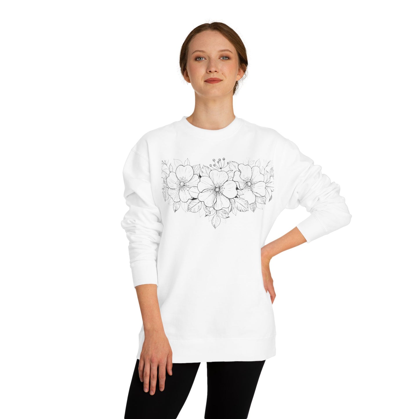 Cowgirl Flowers Crewneck Sweatshirt- The Store, by avalove
