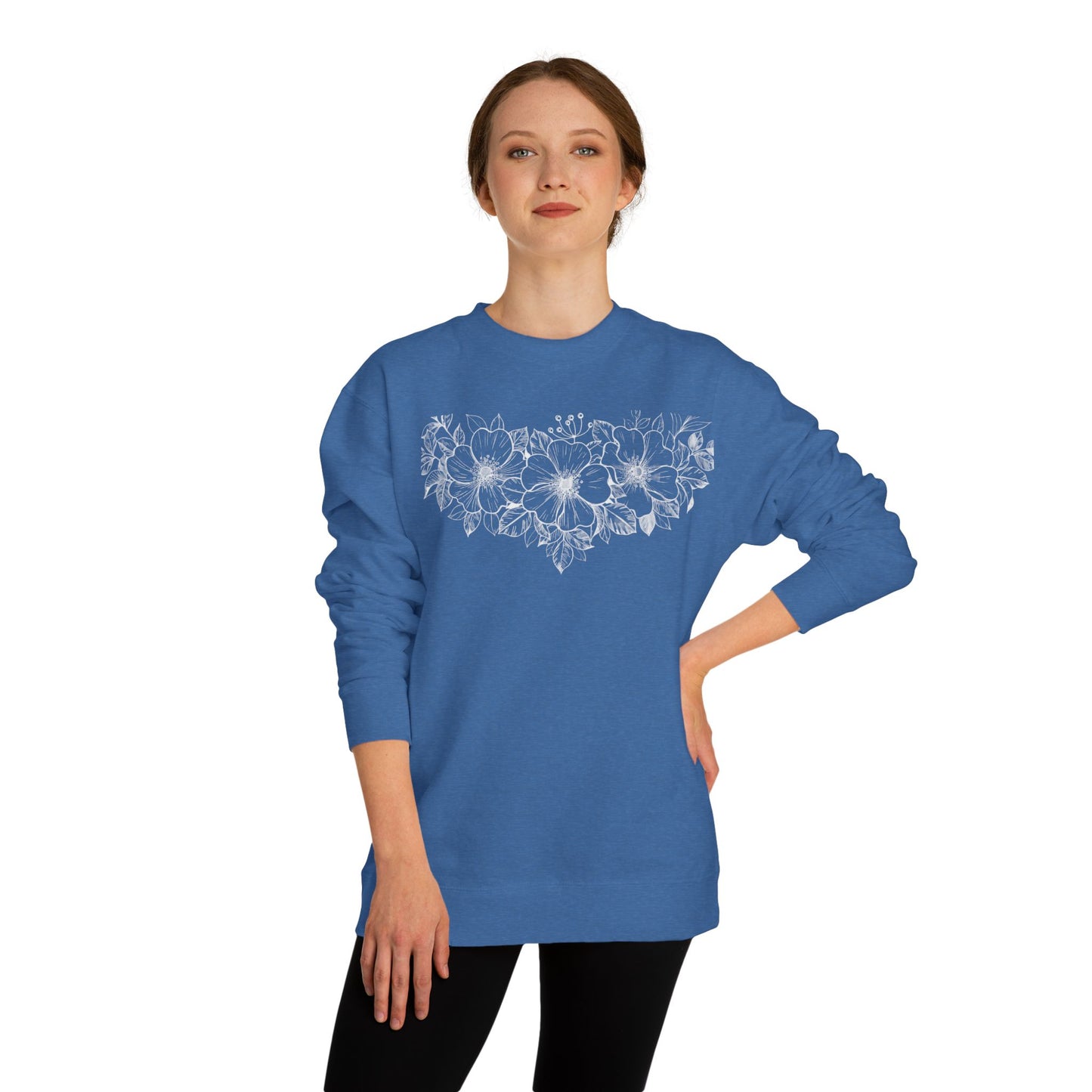 Cowgirl Flowers Crewneck Sweatshirt- The Store, by avalove