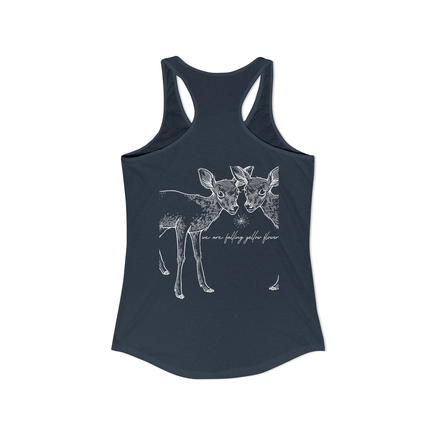 Two Deer- We Are Falling Flowers- Tank Basic- THE STORE, by avalove