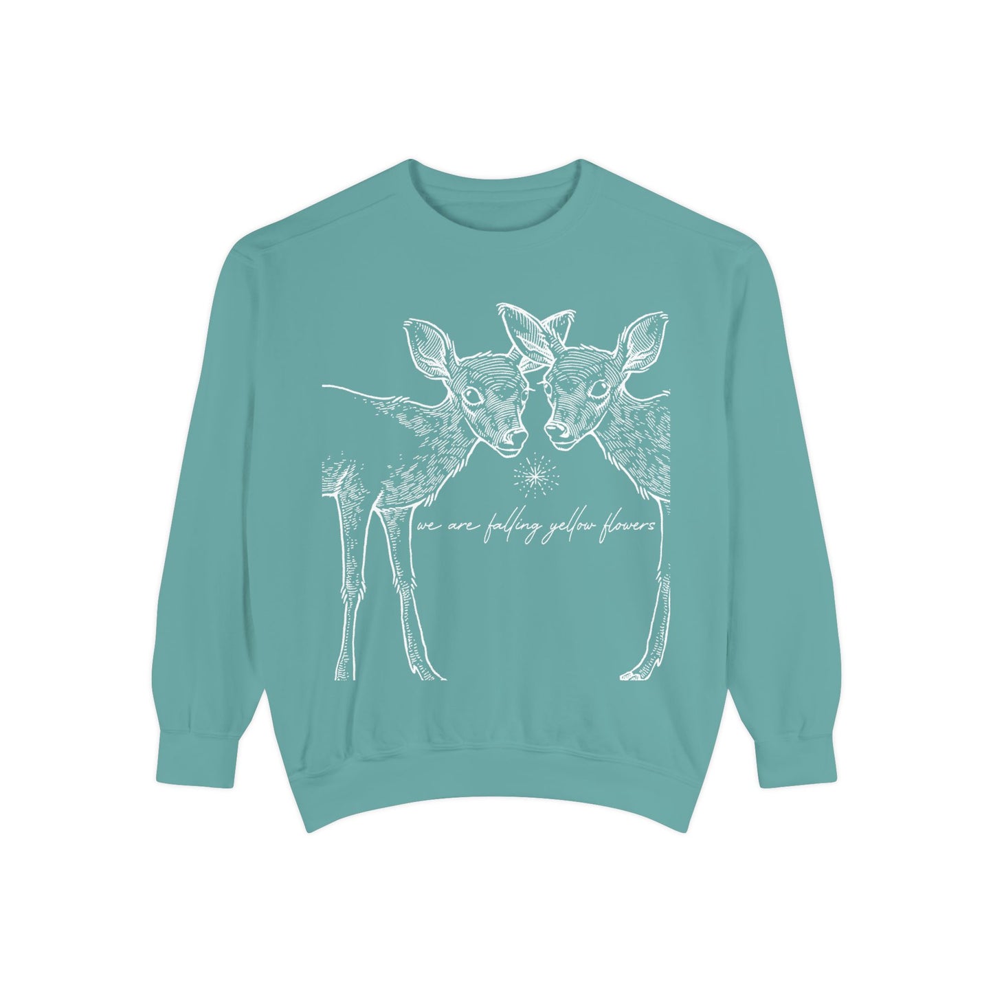 Two Deer Classic Garment-Dyed Sweatshirt- UNISEX