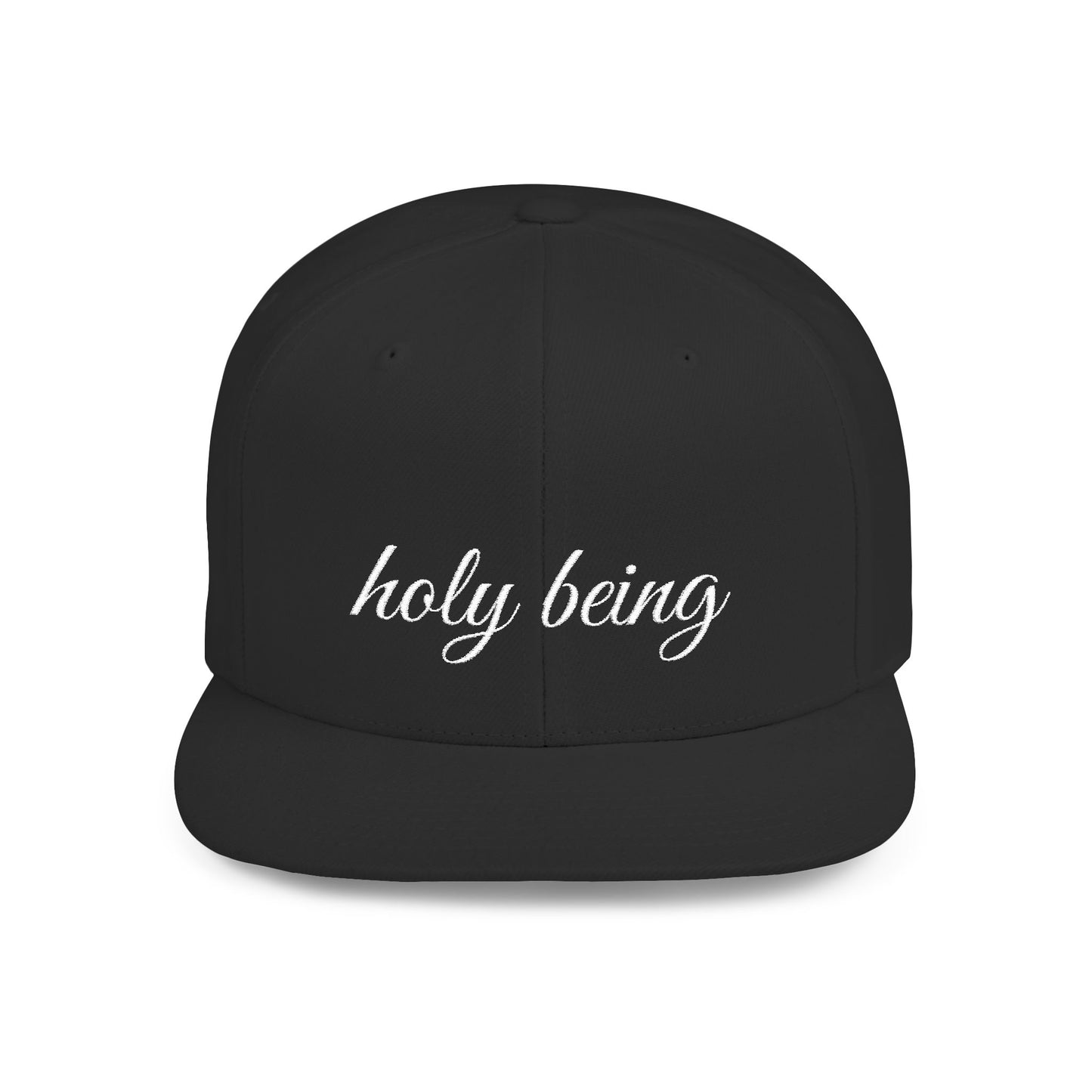 Holy Being Flat Bill Snapback Hat