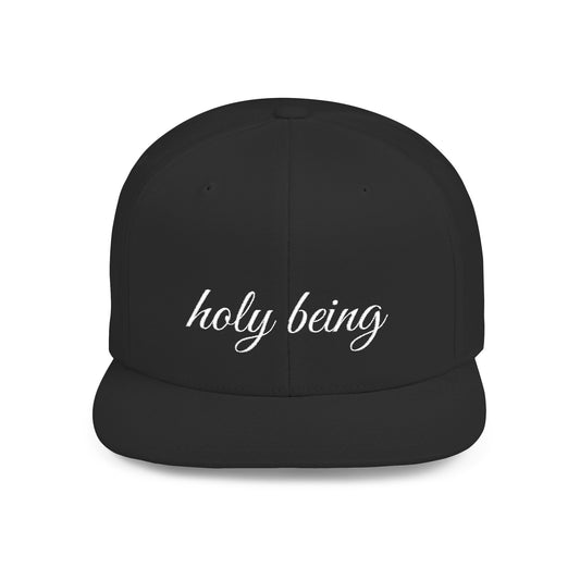 Holy Being Flat Bill Snapback Hat