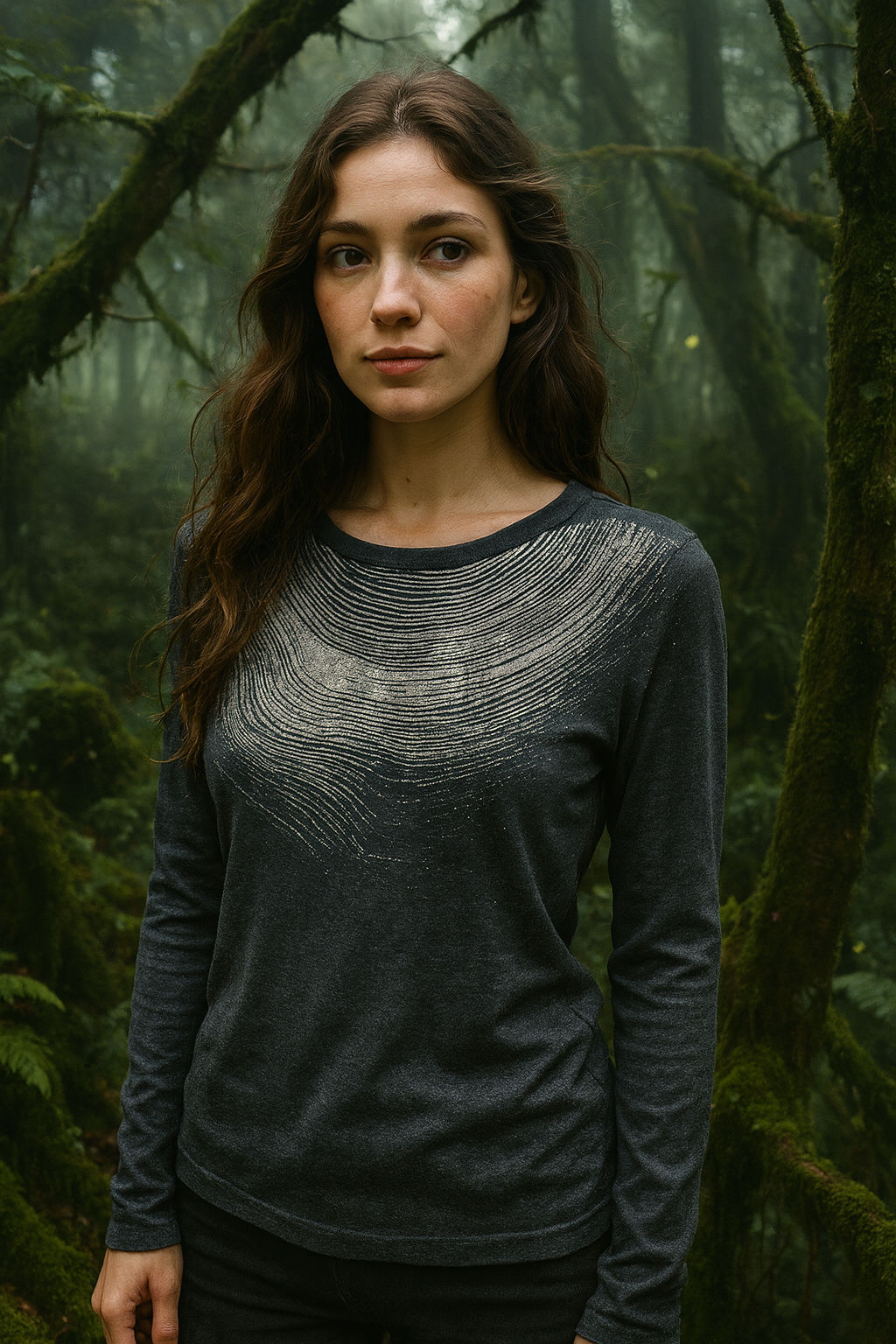 Wood Cut Basic Long Sleeve