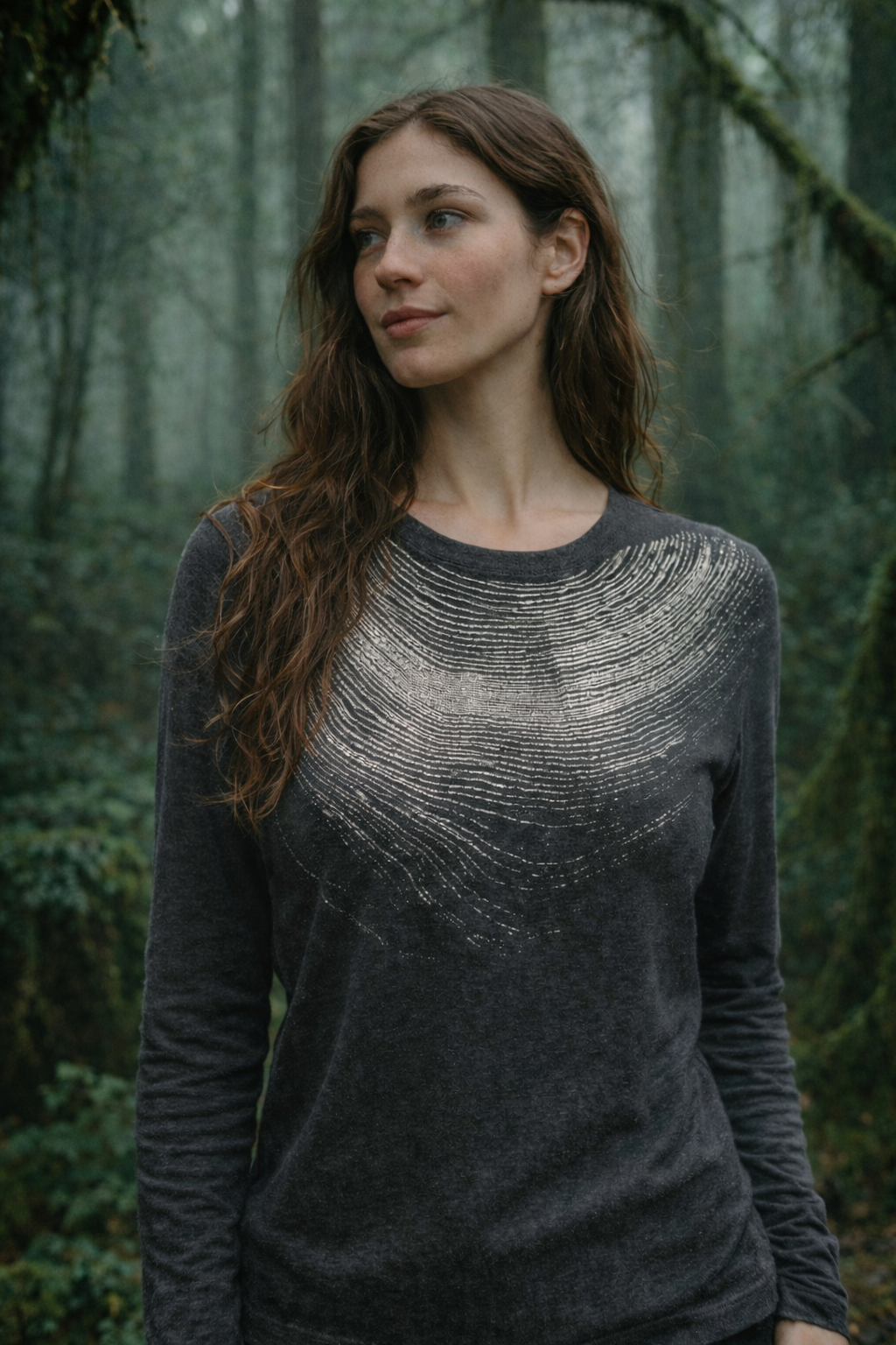 Wood Cut Fleecy Sweater-Limited Edition