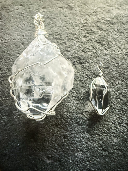 Herkimer Diamond Talisman: Master Rainbow Generator-Prism Keeper- Large Piece