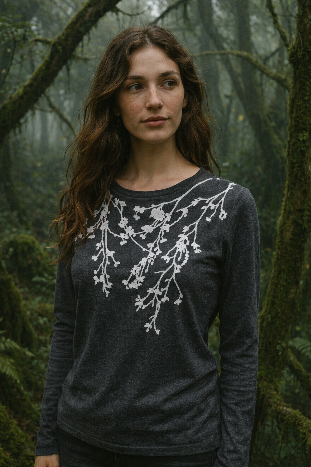 Falling Flowers Fleecy Sweater