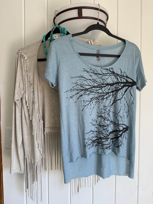 Two Tree Tee-Hi Lo-Denim