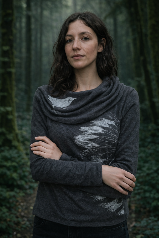 Wing Propeller Fancy Cowl Neck Sweater Limited Edition
