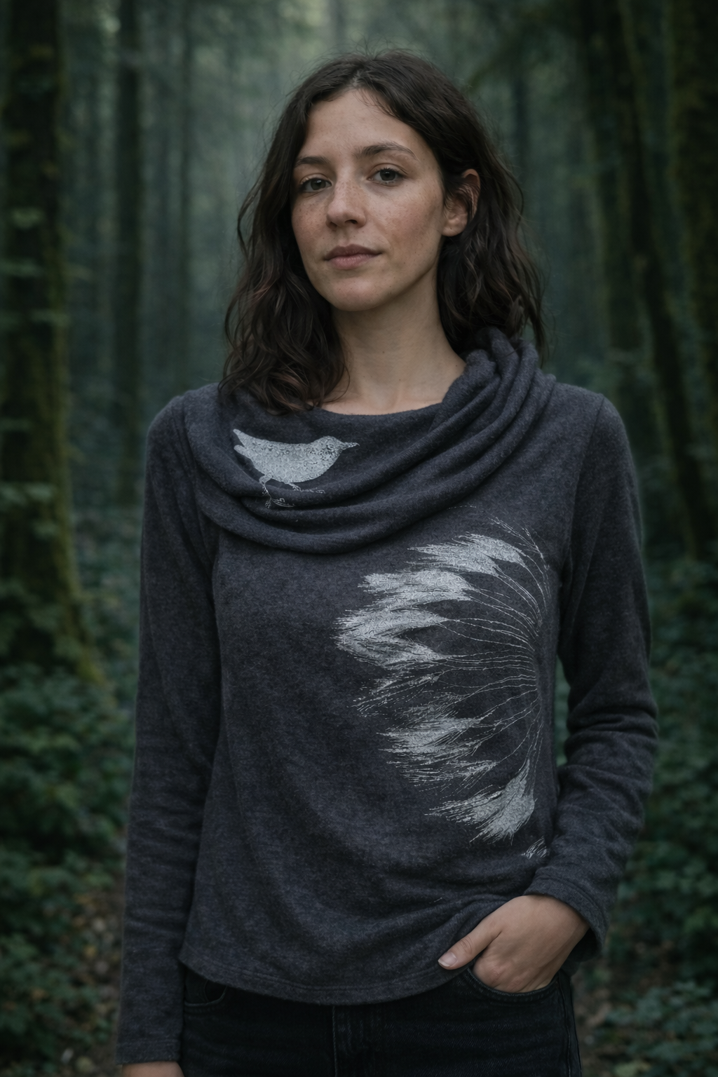 Wing Propeller Fancy Cowl Neck Sweater Limited Edition