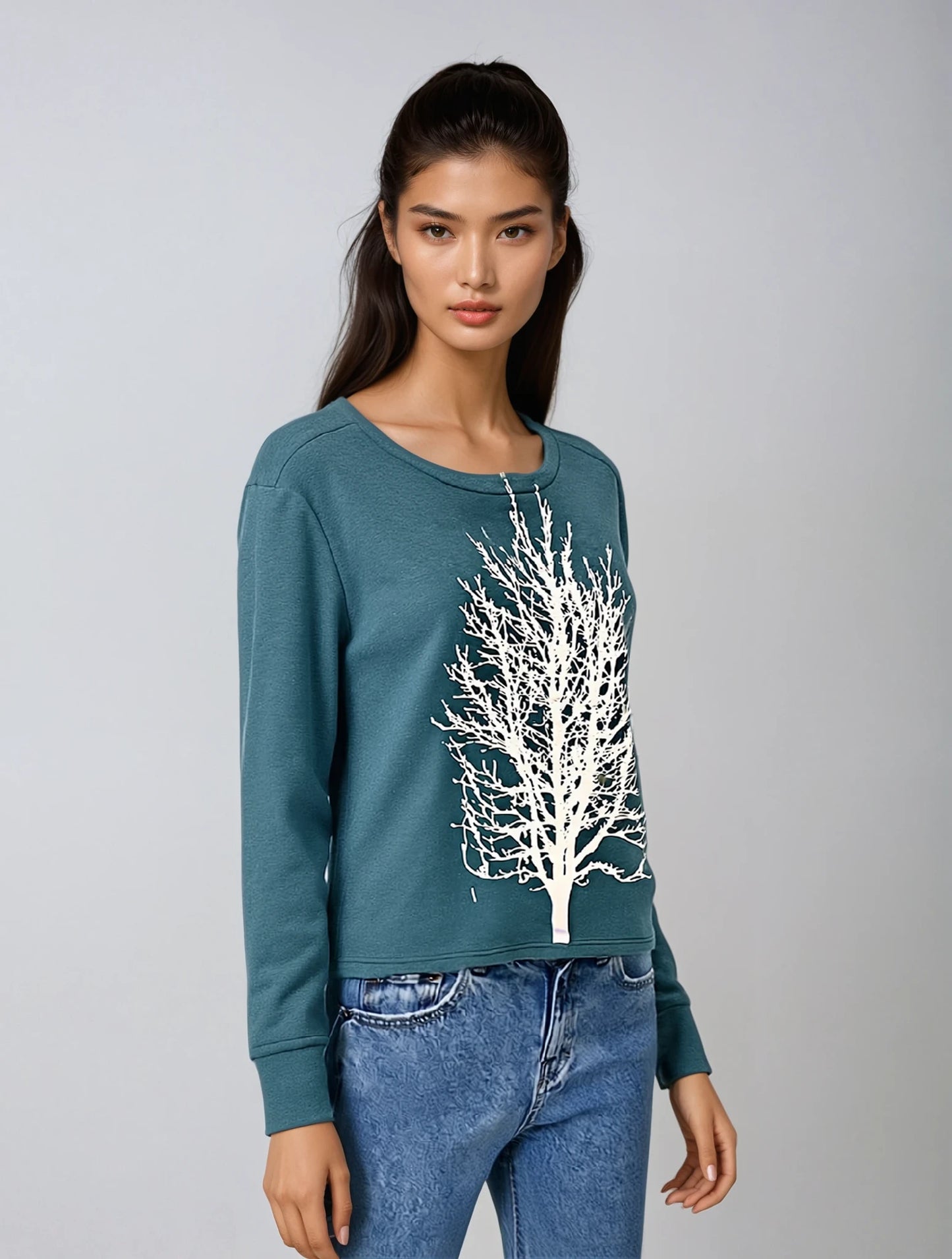 Single Tree Basic Vegan Cashmere Fleece Sweater-Lux