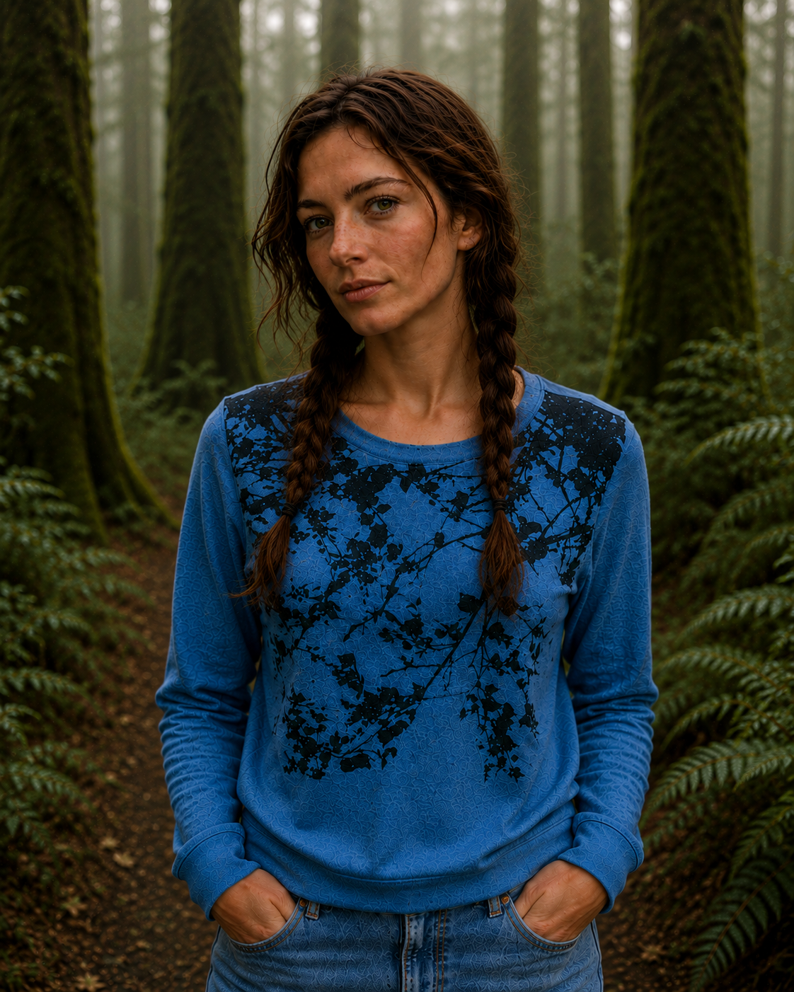 Shady Leaves Lightweight Sweatshirt Sweater