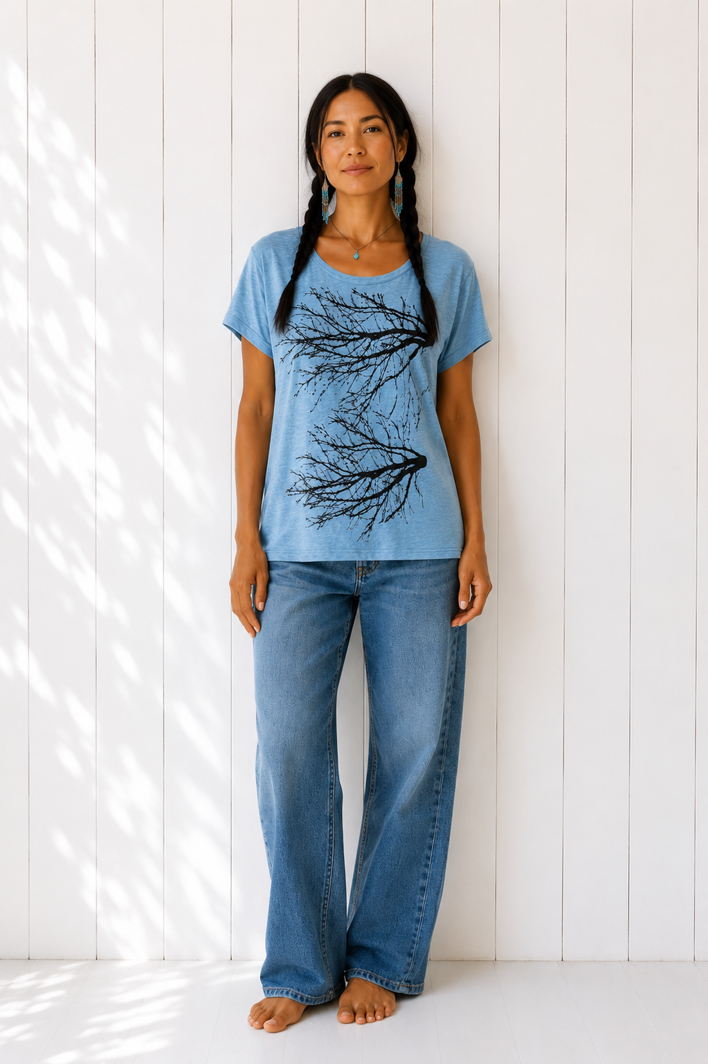 Two Tree Tee-Hi Lo-Denim