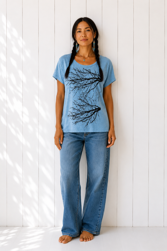 Two Tree Tee-Hi Lo-Denim