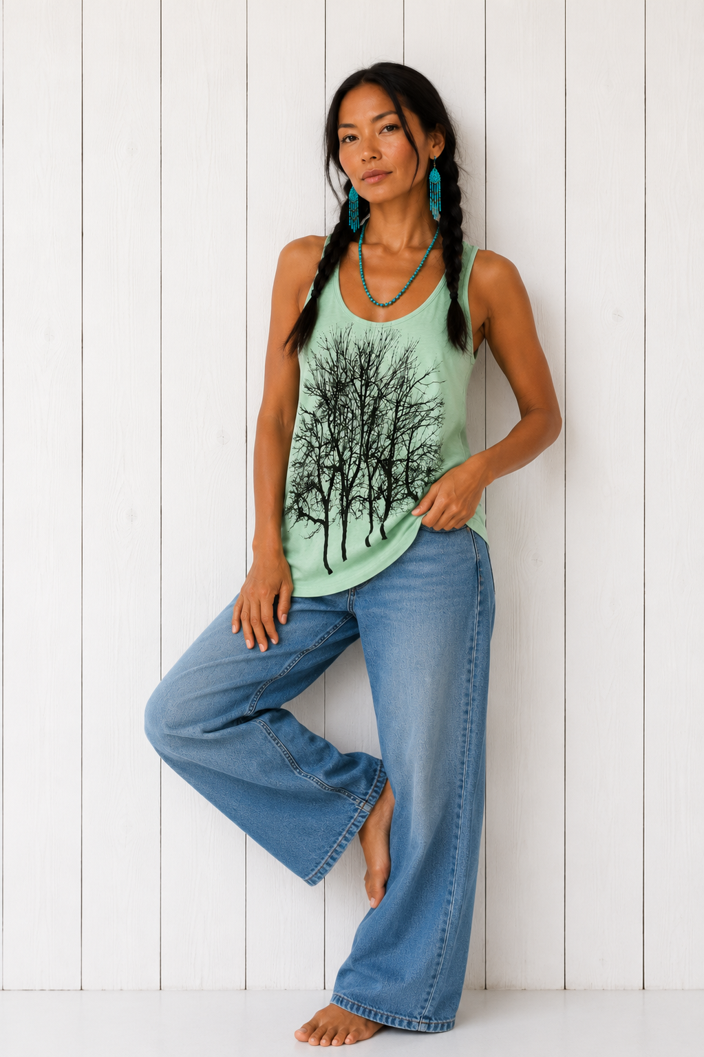 Fairytale Tree Tank Basic-Mint