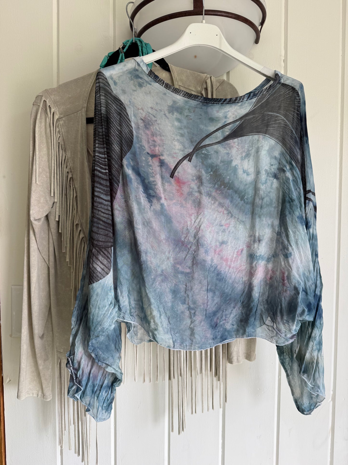 Watercolor Dye: Mini Kaftan, One of a Kind