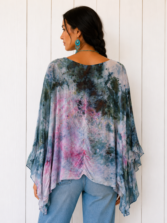 Watercolor Dye: Kaftan, One of a Kind -Long Cut