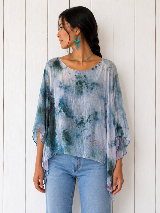 Watercolor Dye: Kaftan, One of a Kind -Long Cut