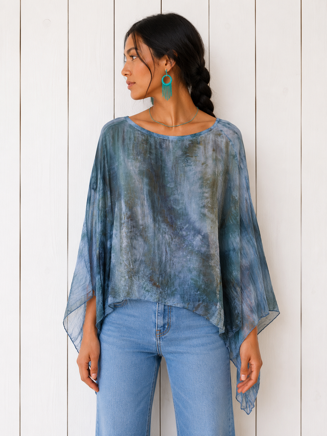 Watercolor Dye: Mini Kaftan, One of a Kind