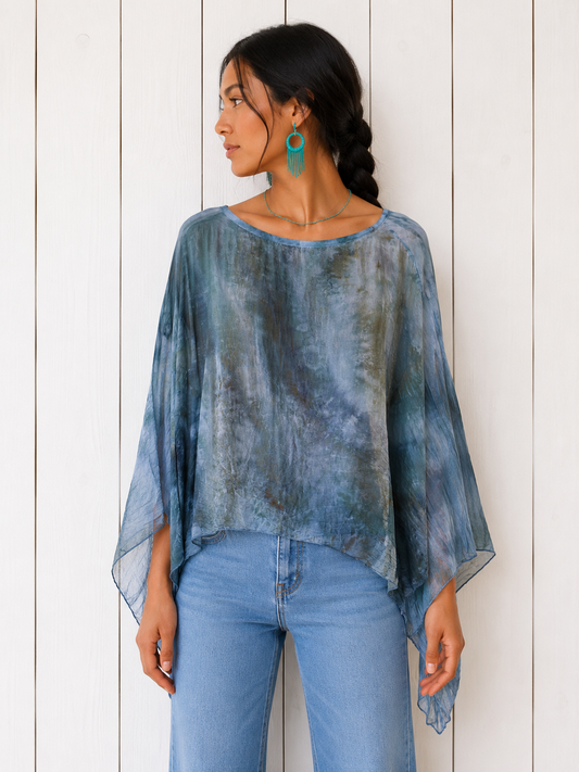 Watercolor Dye: Mini Kaftan, One of a Kind