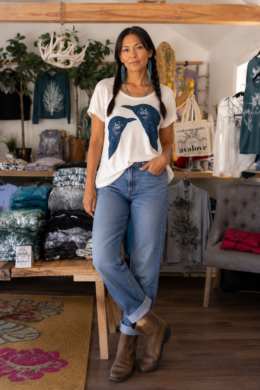 Two BlueBirds:  Cozy Tee