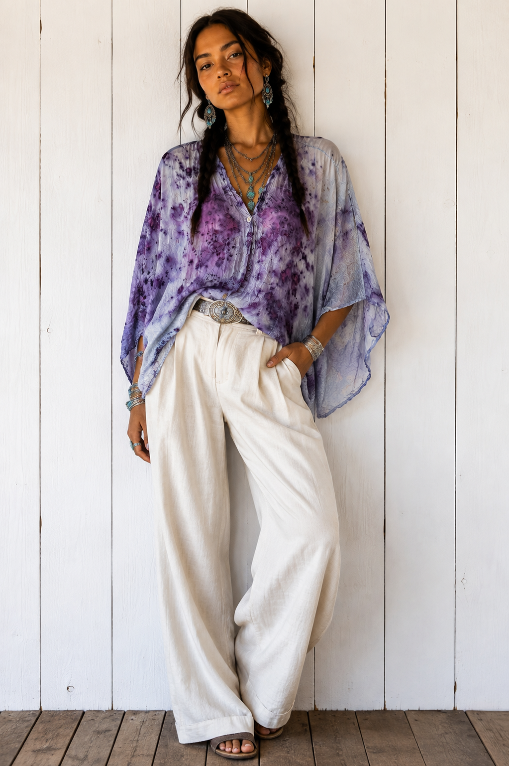 Rose Dyed: Silk Button Down: pure rose