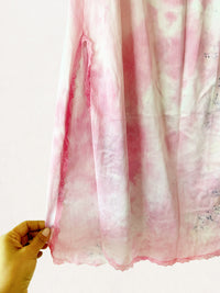 Vintage Flower Dye Skirt: Rose Petal Pink