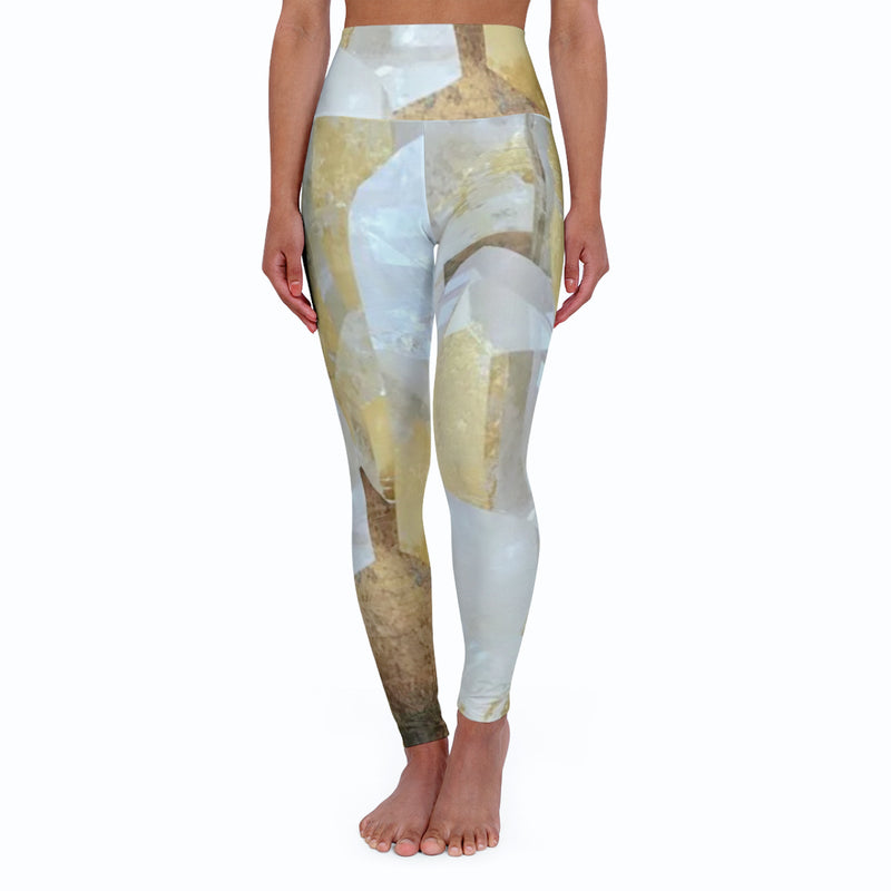 Quartz + Gold Crystal Leggings