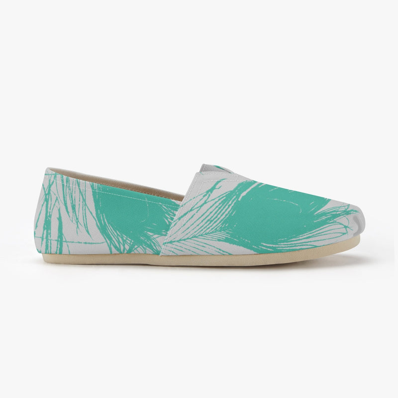 Peacock  Feathers Slip on Sneakers
