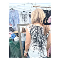 Tribe Tree Reversible Tee- Rare Limited Edition Oversized Double Sided Print