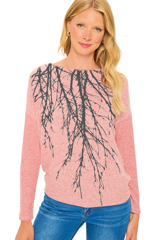 Tribe Tree Rose Quartz Sweater