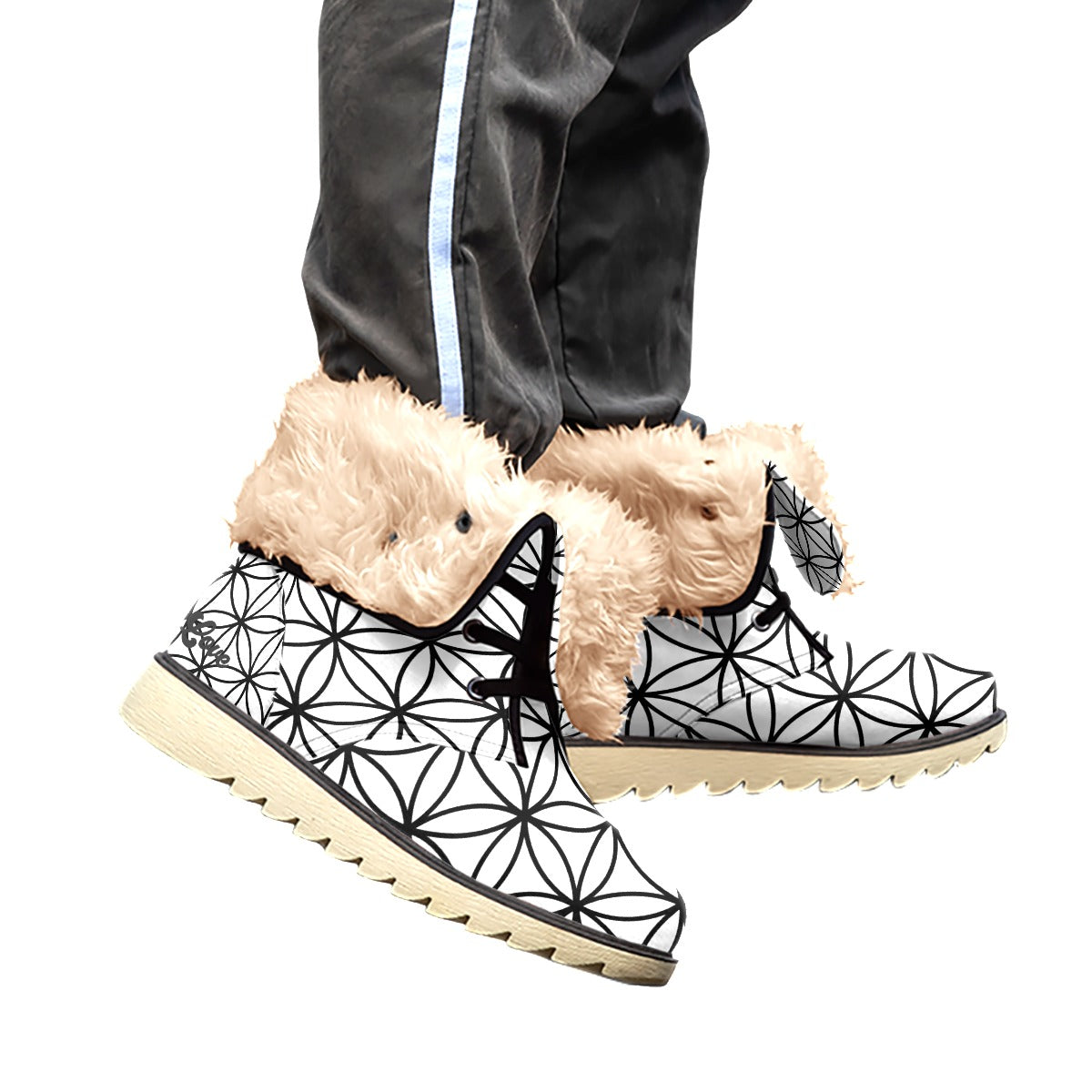 Flower of Life  Plush Boots