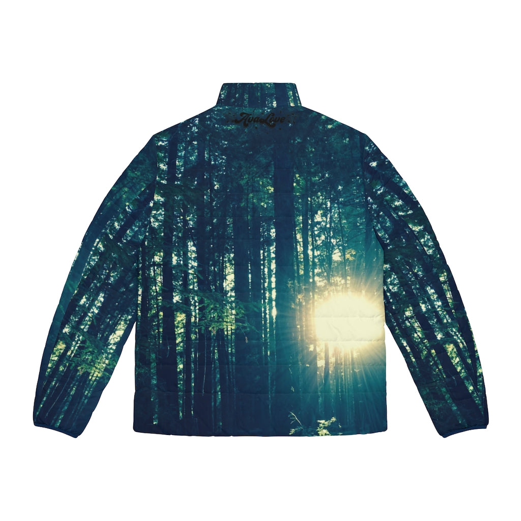 Walk with me in this sea of trees: Redwood Tree Puffy Jacket