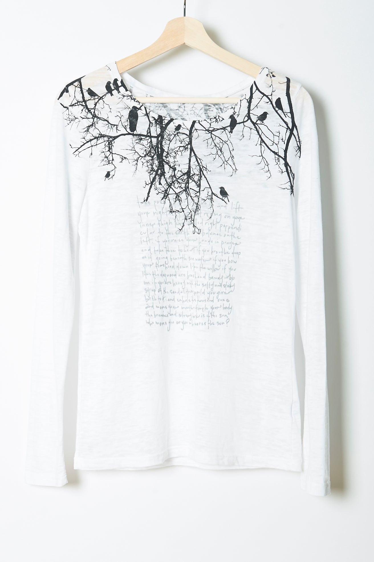 Tree Branch with Poem - M and L - print both sides, limited edition