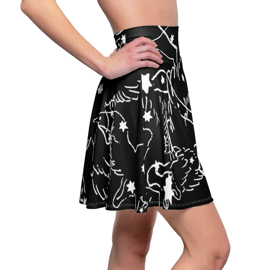 Swan Constellation Skirt- Black