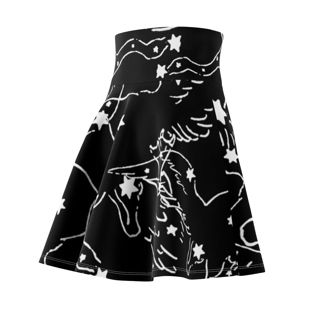 Swan Constellation Skirt- Black